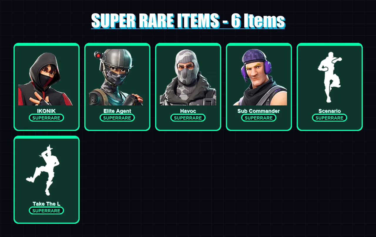 [PC/XBOX/PSN] | IKONIK | Elite Agent | Havoc | Sub Commander | Dark Voyager | 26 skin | 72 pickaxe | 53 emote | 66 glider | Lv1189 — Fortnite account