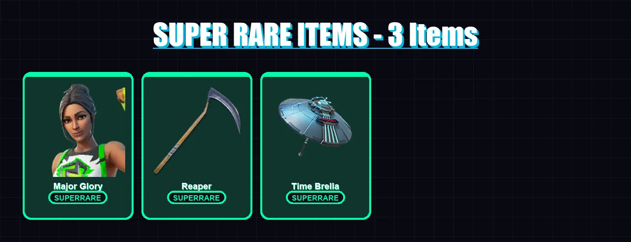 [PC/XBOX/PSN] | Major Glory | Polarity | Springfielder Peely | Raphael | Yulejacket | 51 skin | 84 pickaxe | 65 emote | 60 glider | Lv1040