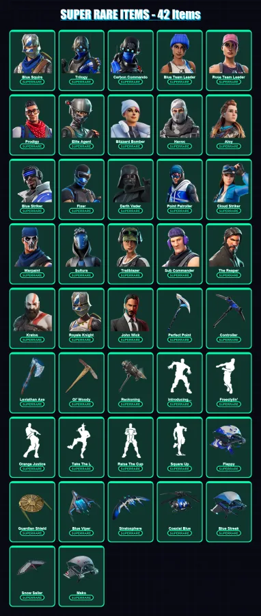 [PS4/PS5/XBOX/PC] | Blue Squire | Trilogy | Carbon Commando | 554 skin | Lv5045
