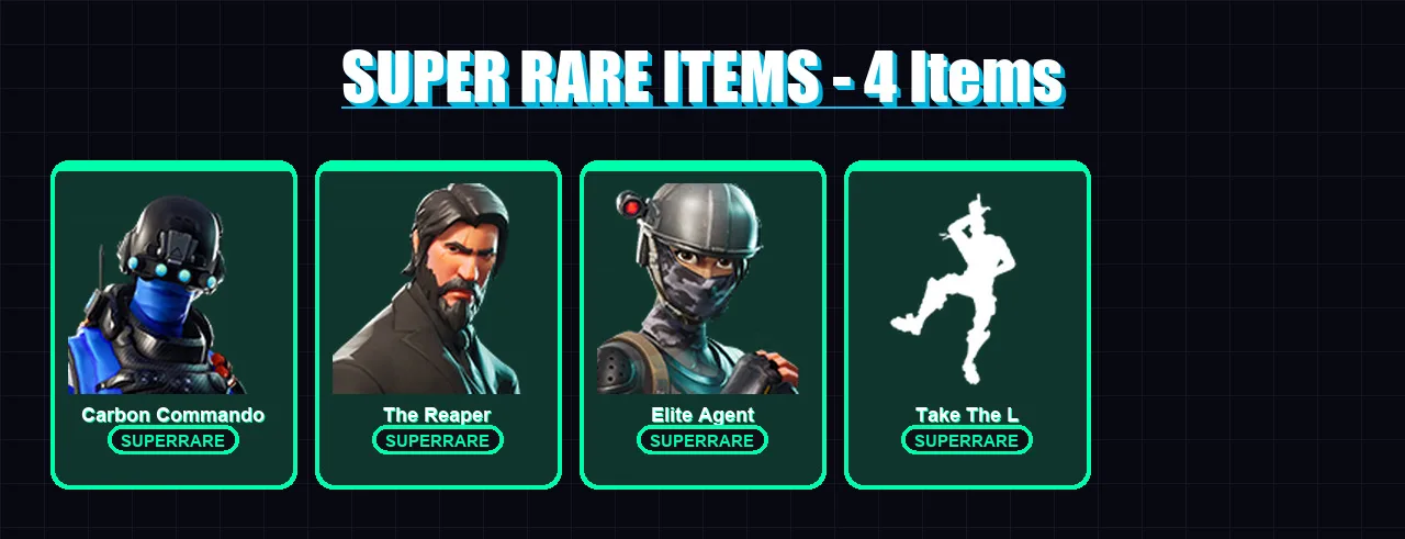 [PC/XBOX] | Carbon Commando | The Reaper | Elite Agent | Carbide | Battle Hound | 96 skin | 115 pickaxe | 111 emote | 69 glider | Lv1173