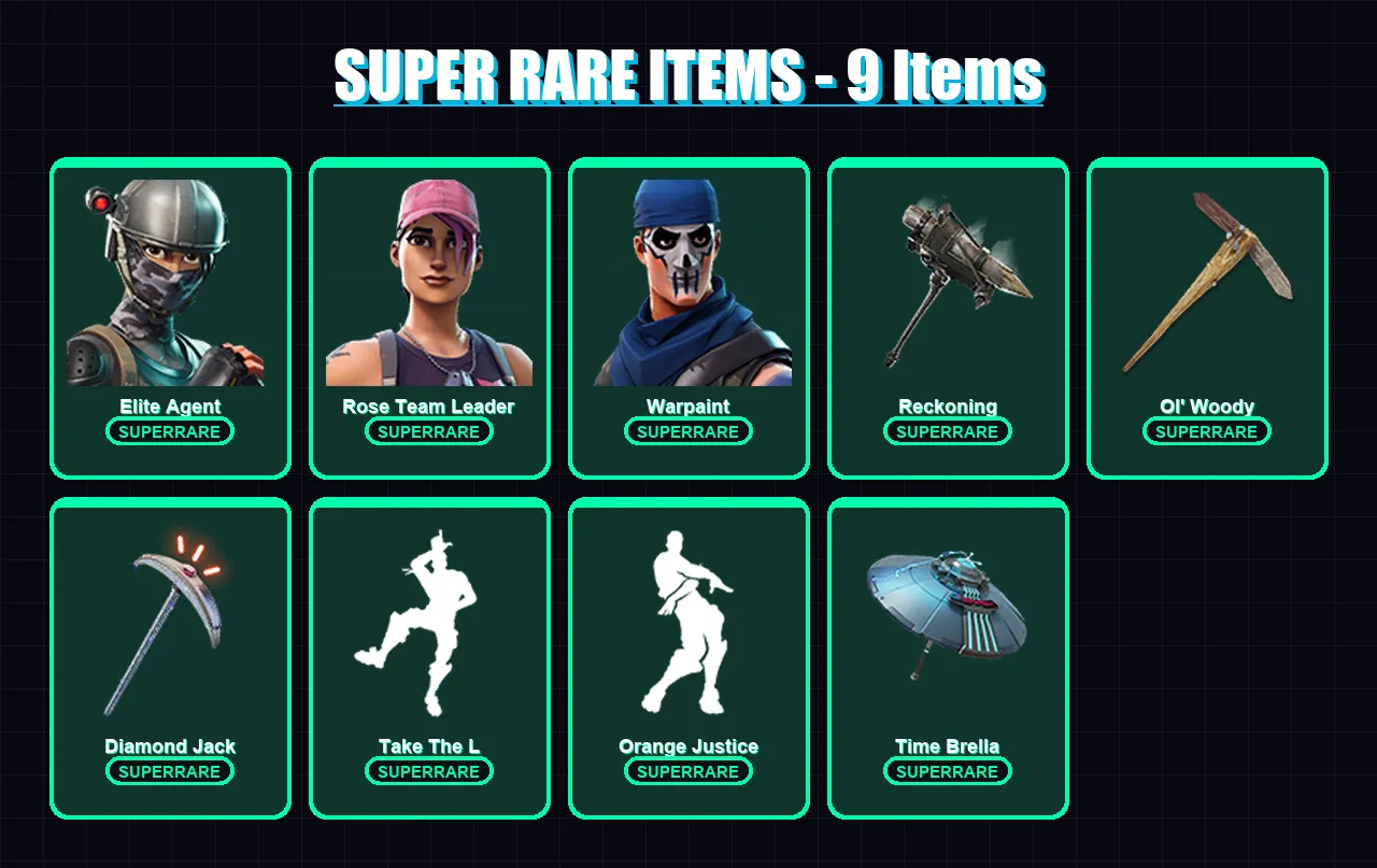 [PC/PSN] | Elite Agent | Rose Team Leader | Warpaint | Carbide | Frozen Red Knight | 101 skin | 98 pickaxe | 93 emote | 79 glider | Lv891