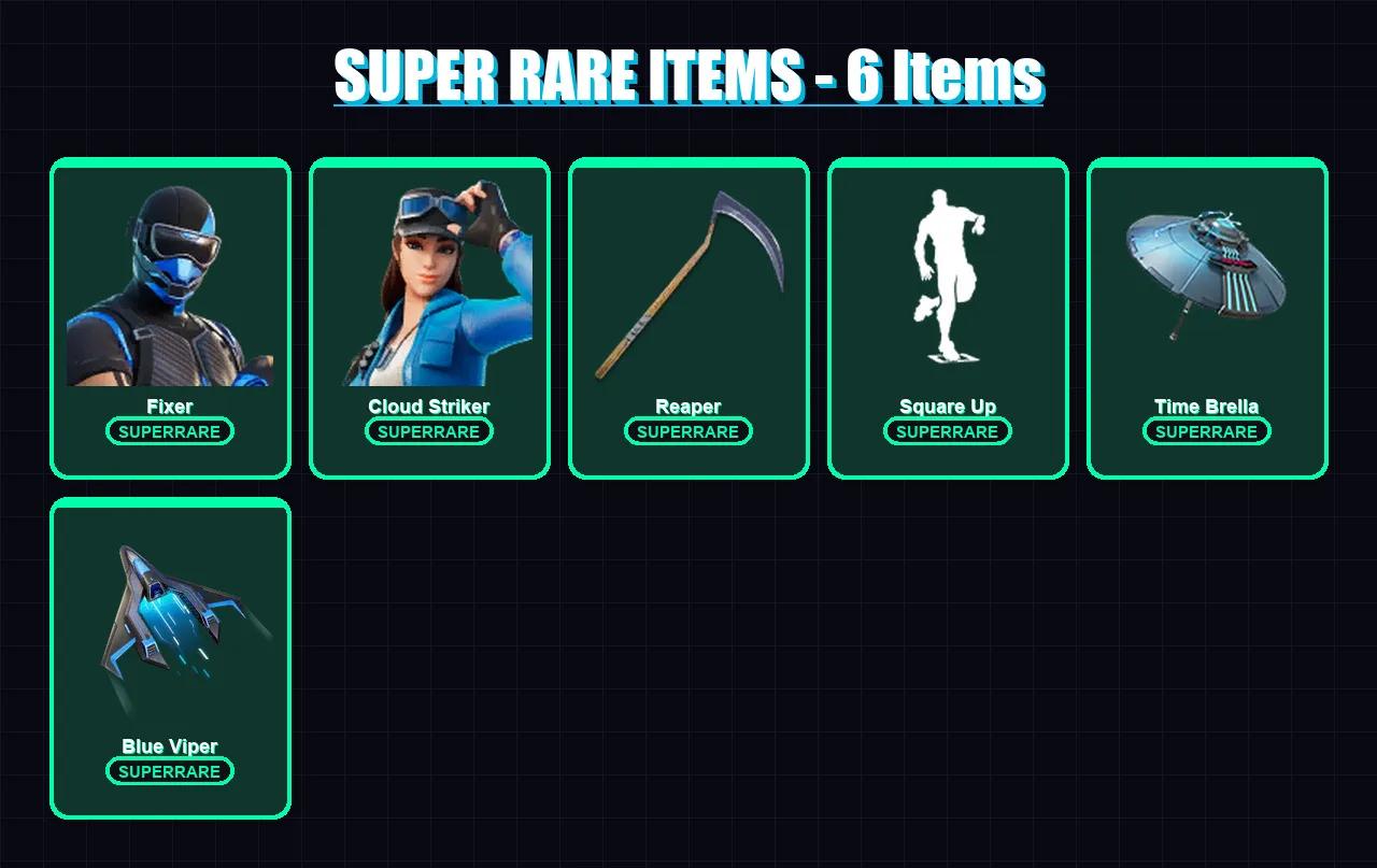 [PS4/PS5/XBOX/PC] | Fixer | Cloud Striker | Omegarok | Valeria | Fade | 84 skin | 80 pickaxe | 63 emote | 66 glider | Lv1127