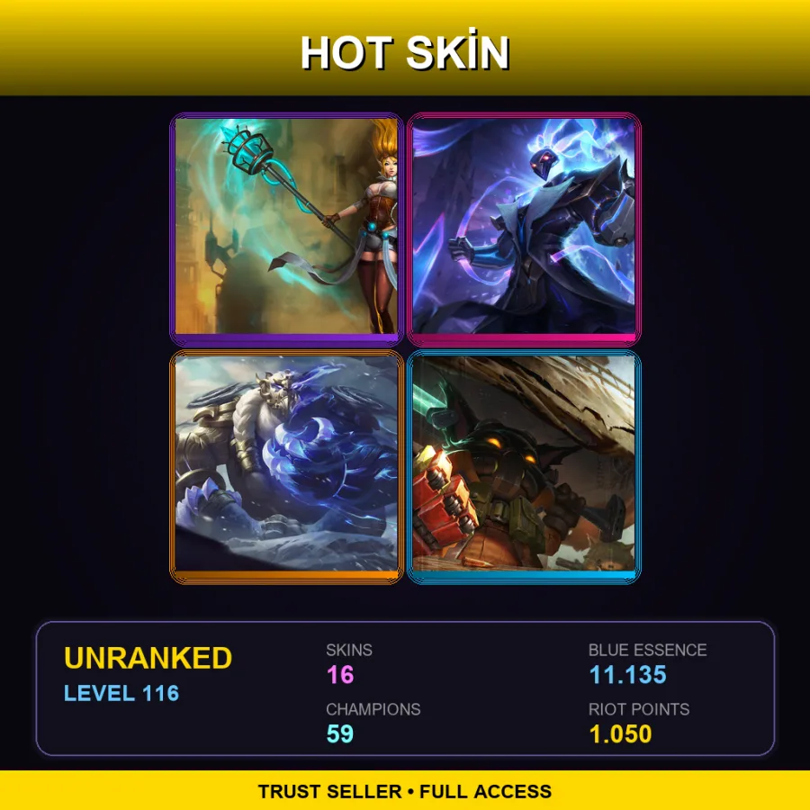 BR | Lv116 | Unranked | 16 Skin | 59 Champ