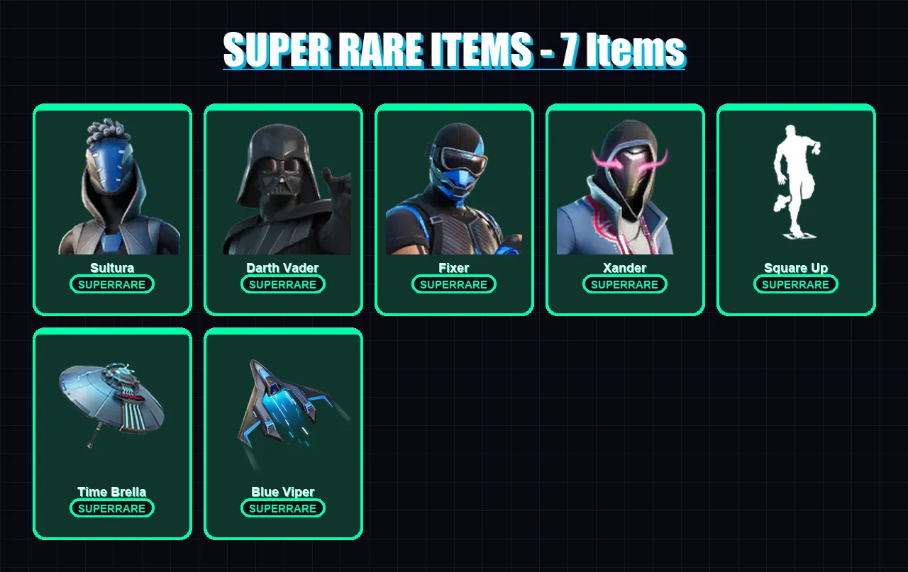 [PS4/PS5/XBOX/PC] | Sultura | Darth Vader | Fixer | Xander | The Imagined | 89 skin | 109 pickaxe | 87 emote | 100 glider | Lv1130