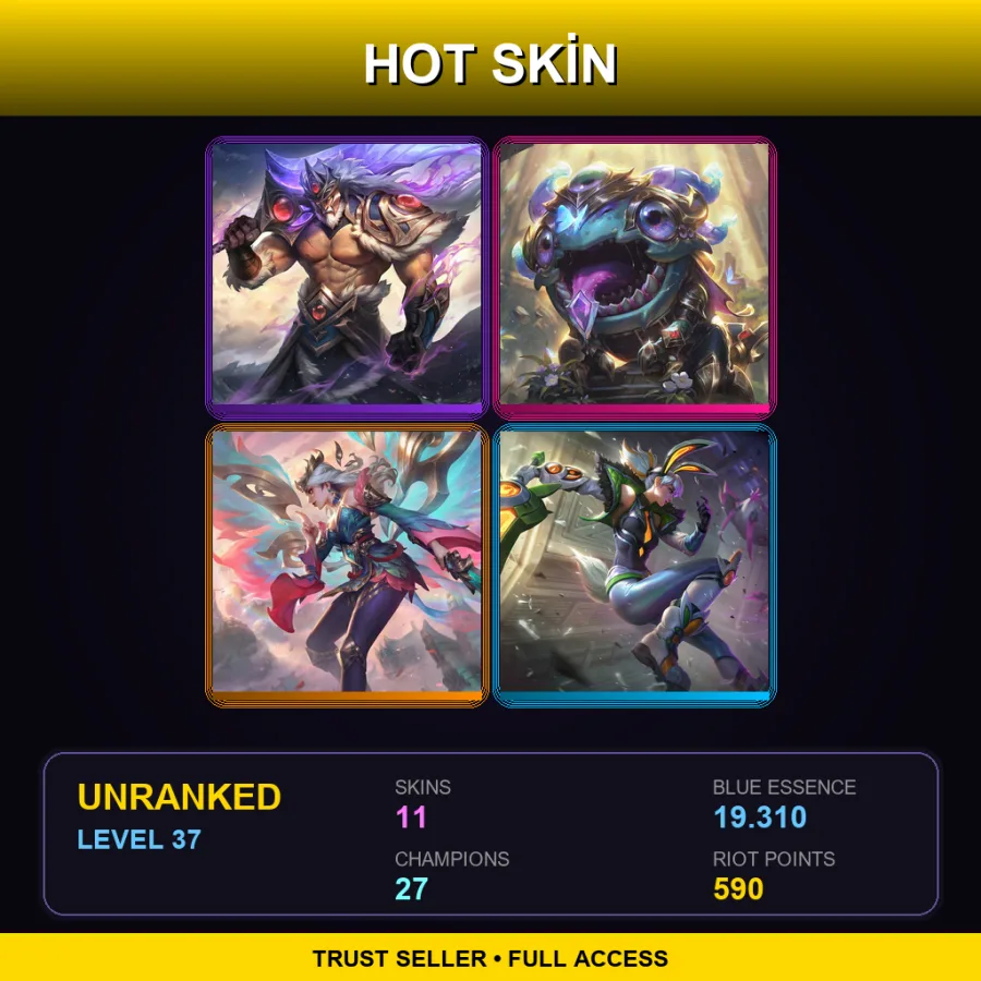 EUNE | Lv37 | Unranked | 11 Skin | 27 Champ — Mundo Mundo