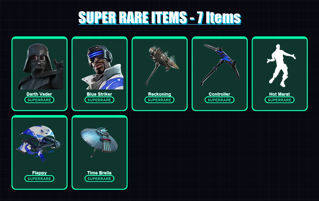 [PC/XBOX/PSN] | Darth Vader | Blue Striker | Joltara | Peter Griffin | Dire | 149 skin | 206 pickaxe | 242 emote | 142 glider | Lv3859