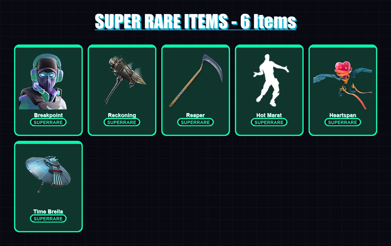 [PC/PSN] | Breakpoint | Rox | Ruin | Hybrid | Fusion | 117 skin | 106 pickaxe | 121 emote | 107 glider | Lv1381