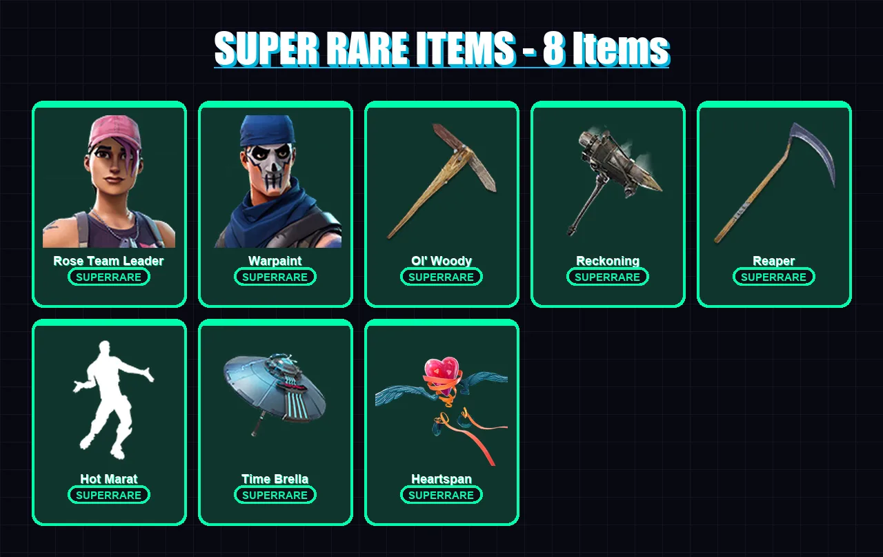 [PC/XBOX/PSN] | Rose Team Leader | Warpaint | The Origin | Lynx | Gear Specialist Maya | 166 skin | 167 pickaxe | 172 emote | 159 glider | Lv2399