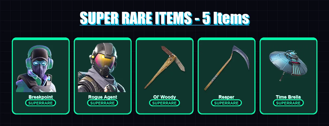 [PC/XBOX/PSN] | Breakpoint | Rogue Agent | Blackheart | Catalyst | Hybrid | 103 skin | 110 pickaxe | 99 emote | 82 glider | Lv1081