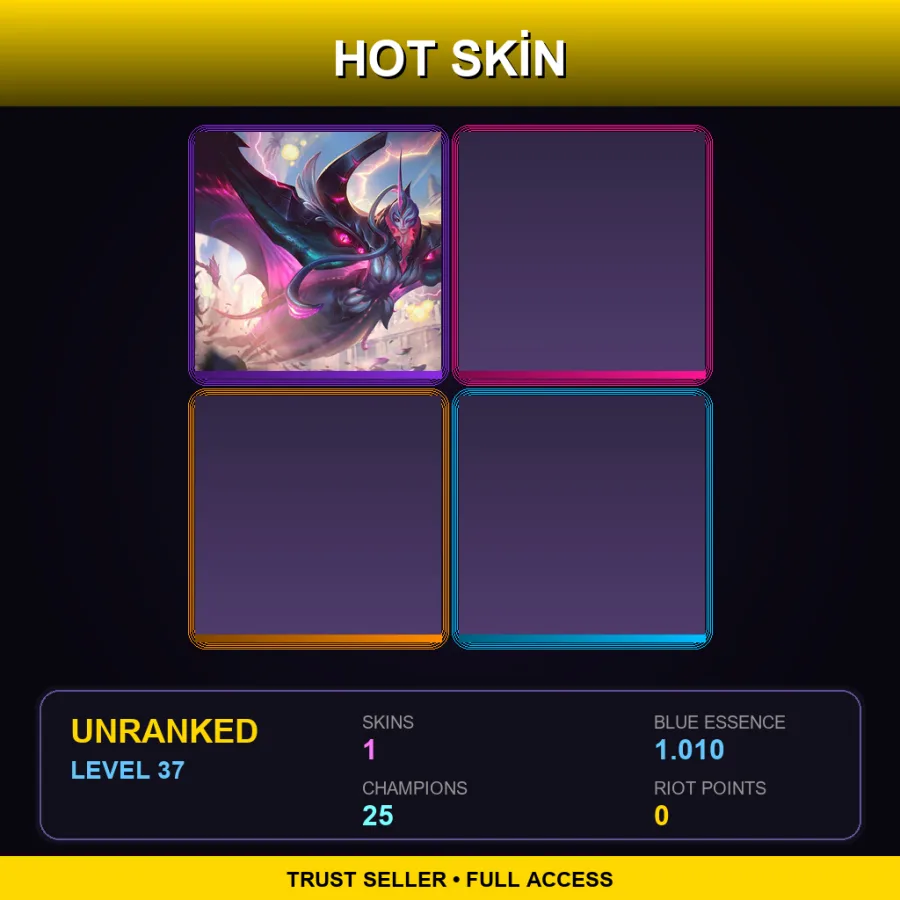 NA | Lv37 | Unranked | 1 Skin | 25 Champ
