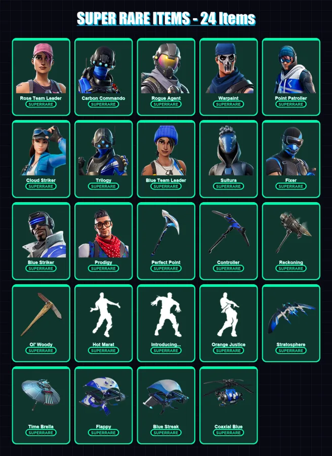 [PS4/PS5/XBOX/PC] | Rose Team Leader | Carbon Commando | Rogue Agent | 58 skin | Lv794