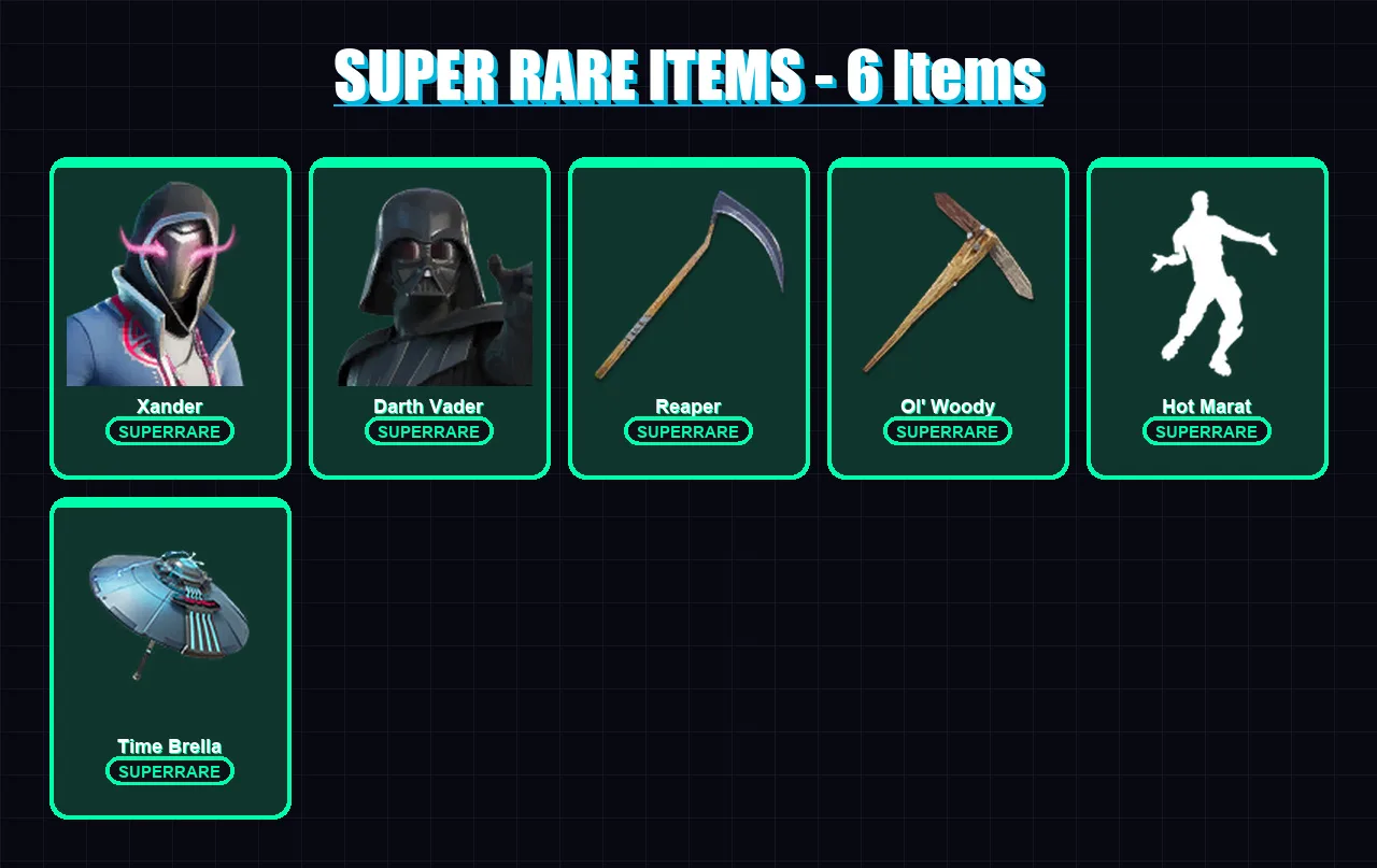 [PC] | Xander | Darth Vader | The Foundation | Driftwalker | Supersonic | 190 skin | 196 pickaxe | 156 emote | 154 glider | Lv2422 — Fortnite account