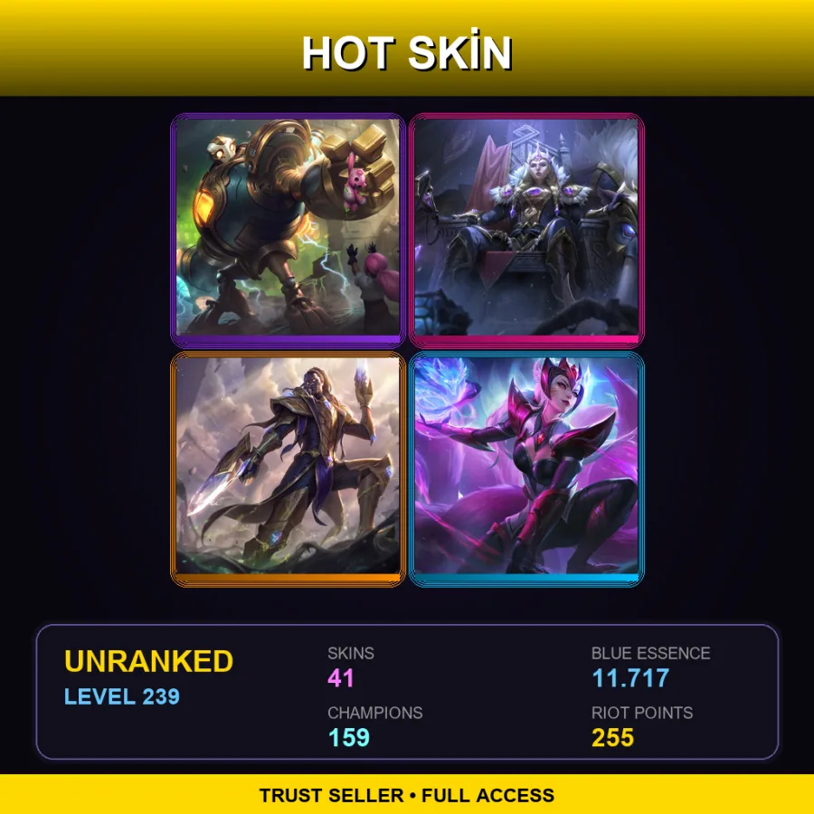 EUNE | Lv239 | Unranked | 41 Skin | 159 Champ — Dragon Master Swain