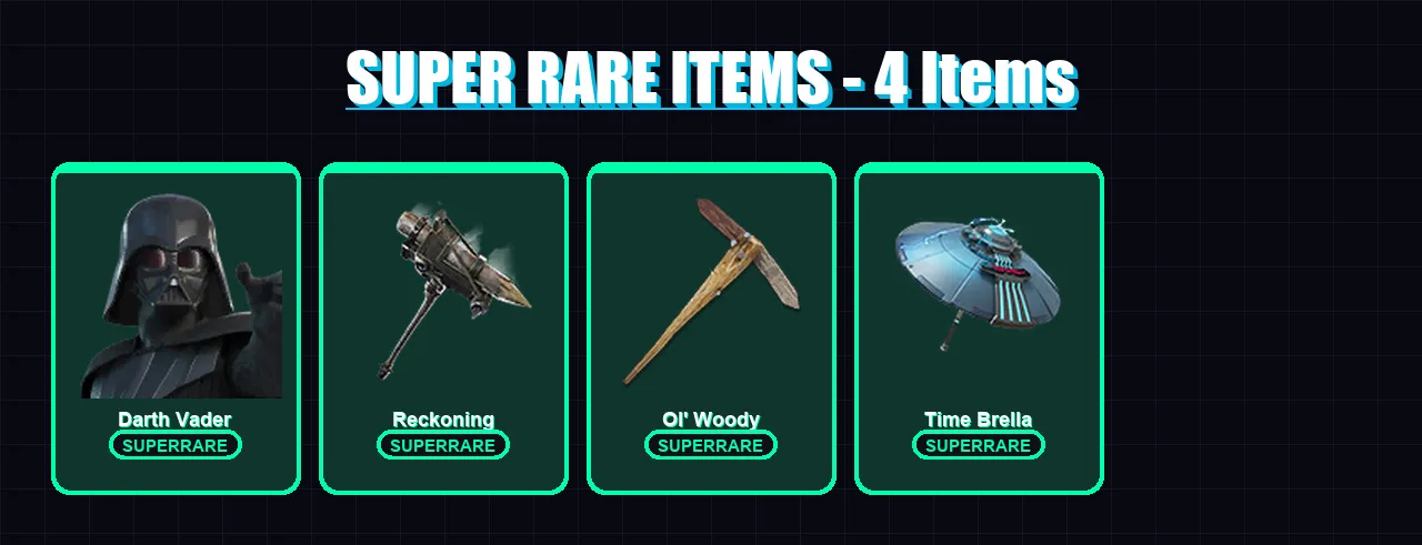 [PC] | Darth Vader | Deadpool | Menace | Fade | Era | 301 skin | 367 pickaxe | 278 emote | 295 glider | Lv5372