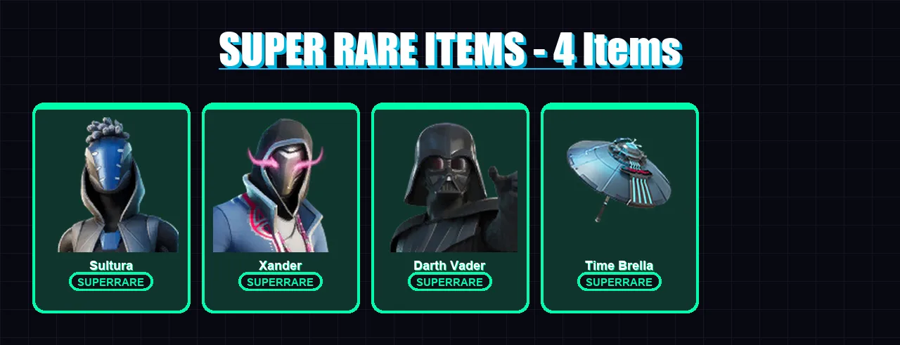 [PC/XBOX/PSN] | Sultura | Xander | Darth Vader | Torin | Joey | 142 skin | 195 pickaxe | 113 emote | 130 glider | Lv2008