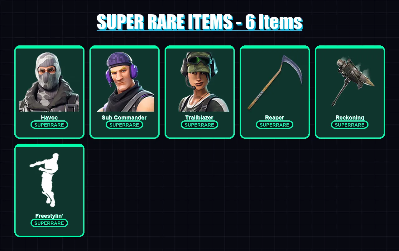 [PC/PSN] | Havoc | Sub Commander | Trailblazer | Calamity | Drift | 23 skin | 30 pickaxe | 27 emote | 27 glider | Lv310