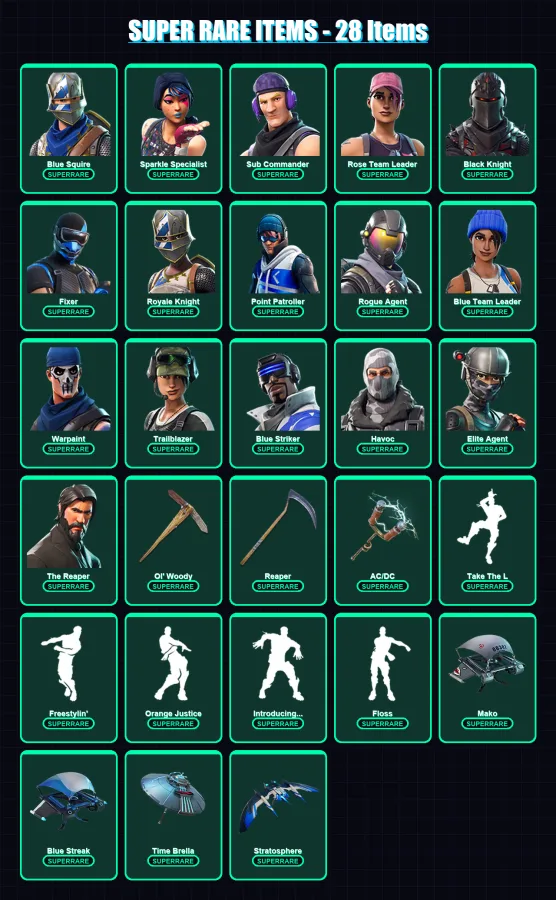 [PS4/PS5/XBOX/PC] | Blue Squire | Sparkle Specialist | Sub Commander | 47 skin | Lv736