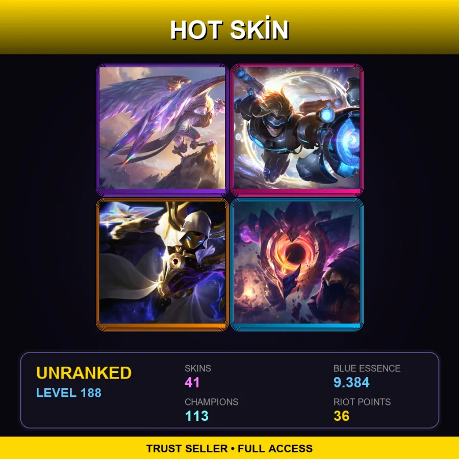 EUNE | Lv188 | Unranked | 41 Skin | 113 Champ — Drx Akali