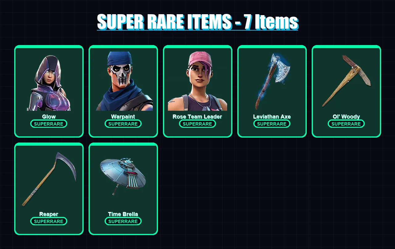 [PC/PSN] | Glow | Warpaint | Rose Team Leader | Ultima Knight | The Scientist | 95 skin | 105 pickaxe | 79 emote | 91 glider | Lv1241