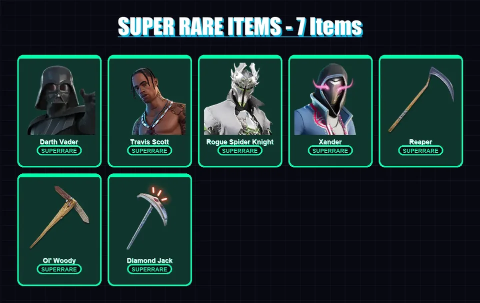 [PC/PSN] | Darth Vader | Travis Scott | Rogue Spider Knight | Xander | Galaxia | 210 skin | 252 pickaxe | 166 emote | 175 glider | Lv3119 — main preview