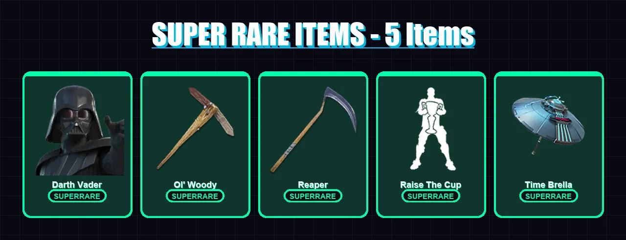 [PC/XBOX] | Darth Vader | Predator | Optimus Prime | Fade | Ronin | 122 skin | 152 pickaxe | 114 emote | 125 glider | Lv2115