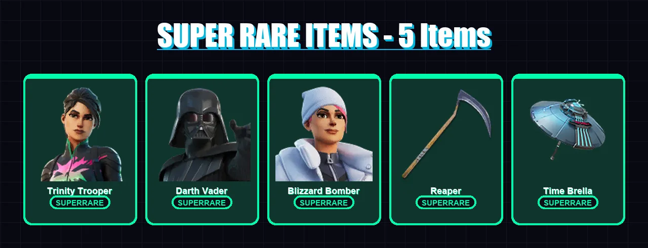 [PC/XBOX] | Trinity Trooper | Darth Vader | Blizzard Bomber | Malik | Peter Griffin | 128 skin | 207 pickaxe | 139 emote | 155 glider | Lv3160