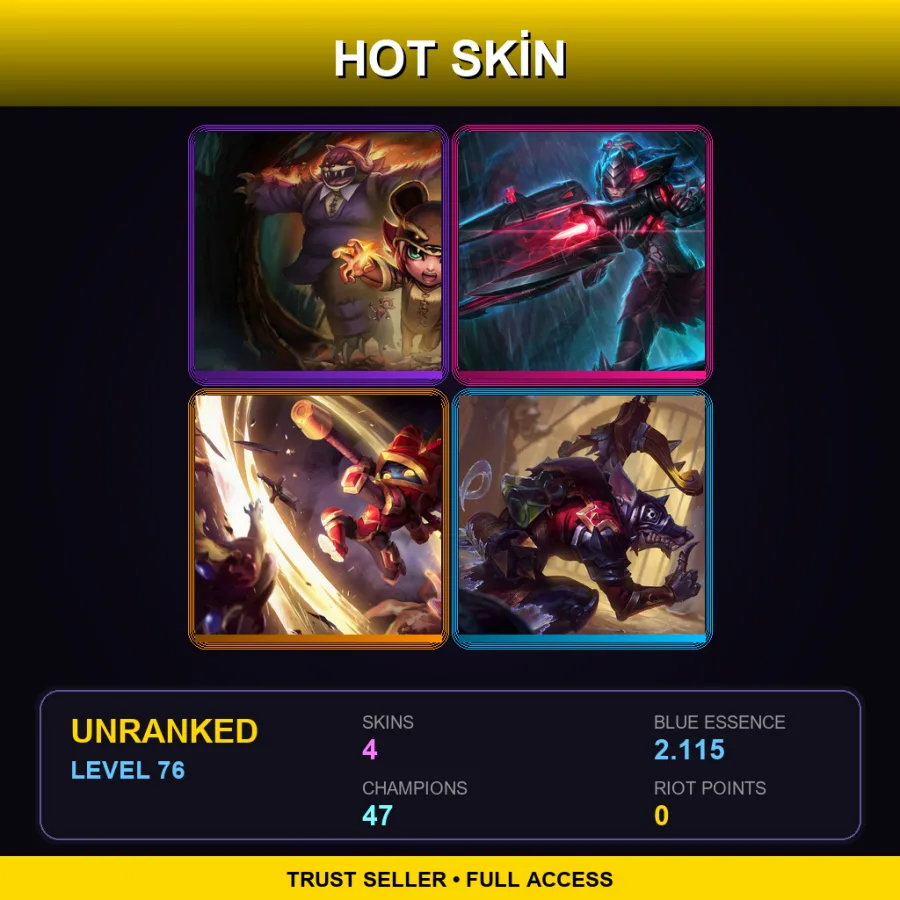 VN | Lv76 | Unranked | 4 Skin | 47 Champ — Reverse Annie