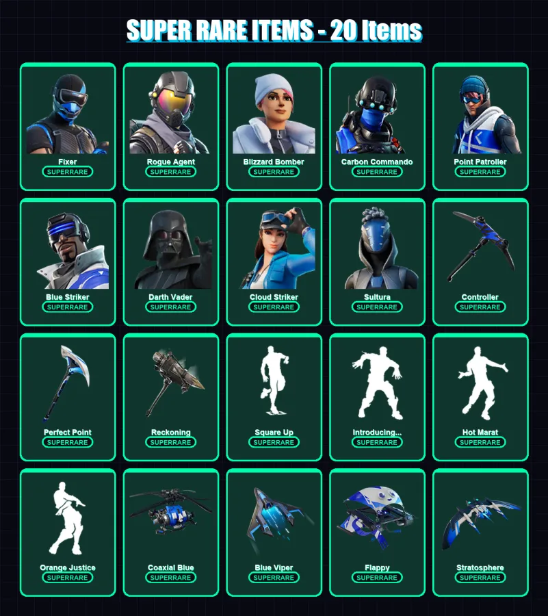 [PS4/PS5/XBOX/PC] | Cobalt Snowfoot | Fixer | Rogue Agent | 169 skin | Lv2421