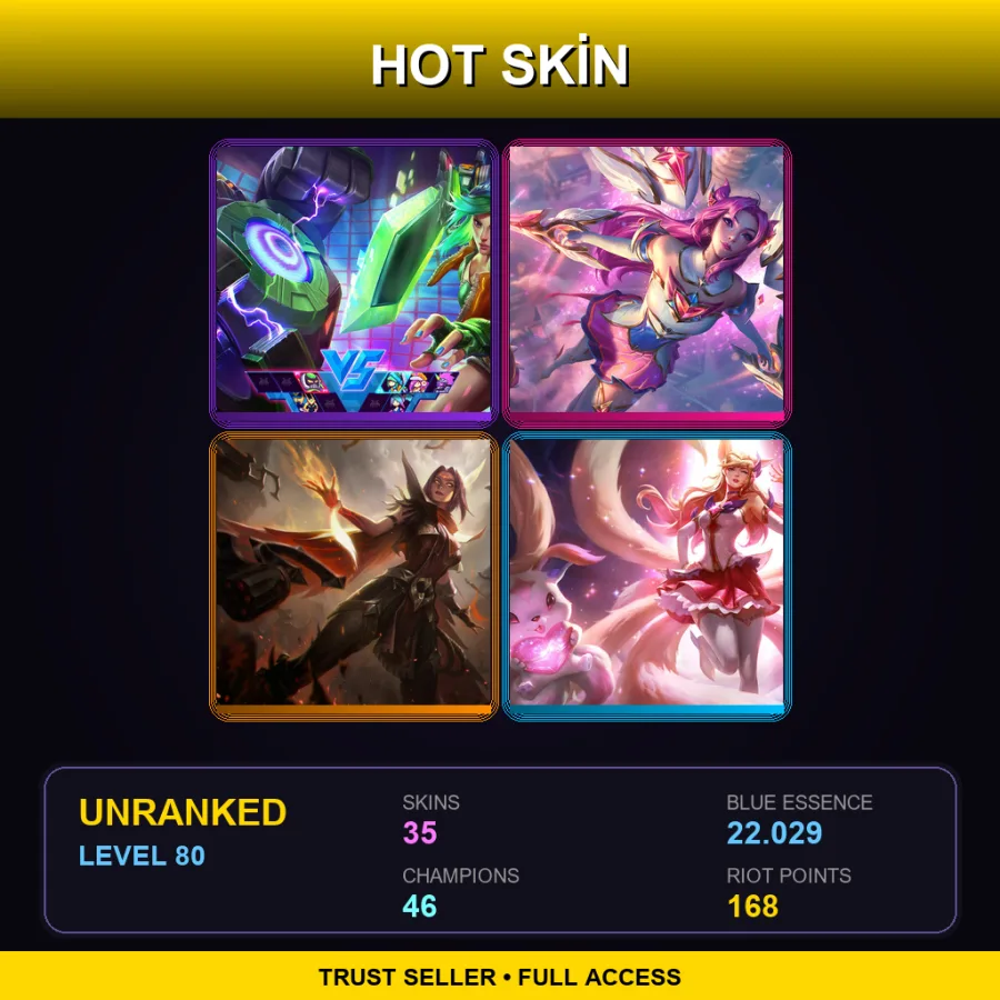 EUW | Lv80 | Unranked | 35 Skin | 46 Champ — Sherwood Forest Ashe