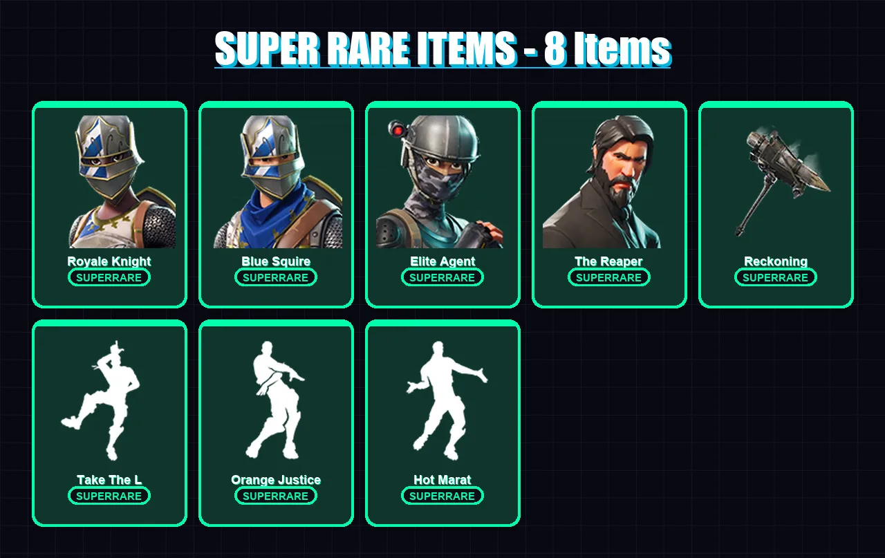 [PC/XBOX/PSN] | Royale Knight | Blue Squire | Elite Agent | The Reaper | Drift | 31 skin | 20 pickaxe | 31 emote | 27 glider | Lv374