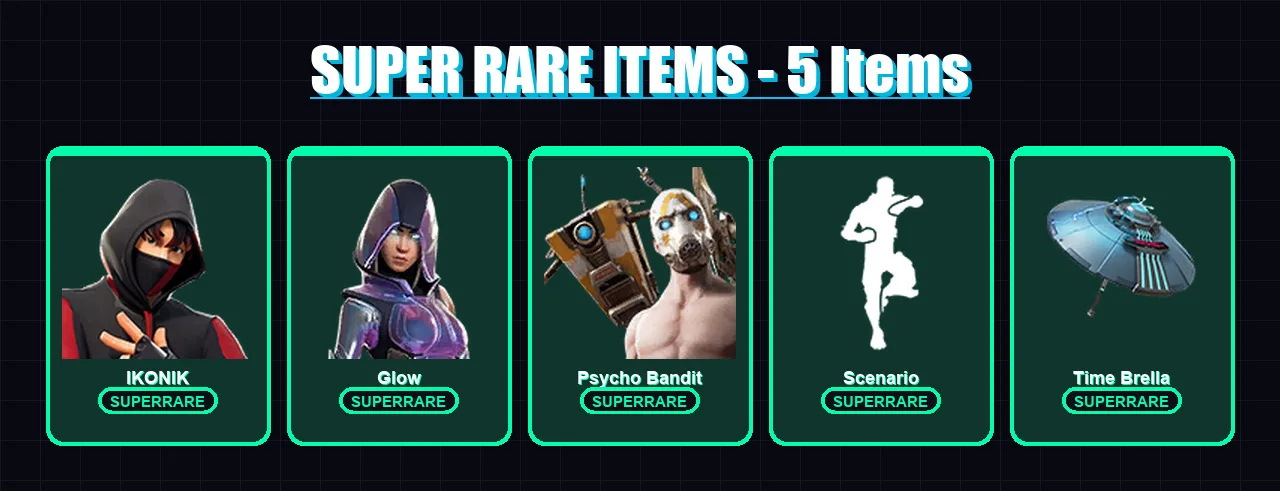 [PC/XBOX/PSN] | IKONIK | Glow | Psycho Bandit | Blaze | Catalyst | 114 skin | 169 pickaxe | 130 emote | 107 glider | Lv3010
