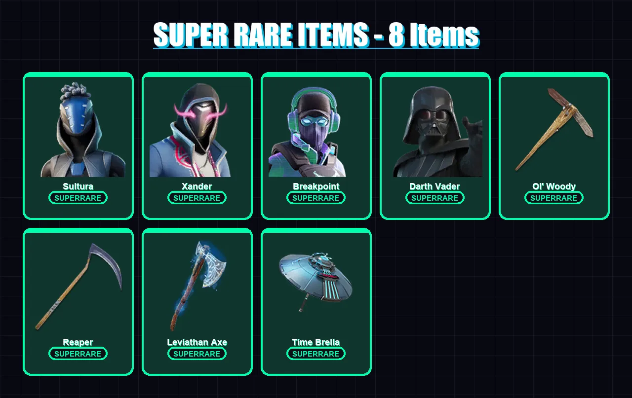 [PS4/PS5/XBOX/PC] | Sultura | Xander | Breakpoint | Darth Vader | Omegarok | 386 skin | 403 pickaxe | 313 emote | 270 glider | Lv4533 — Fortnite account