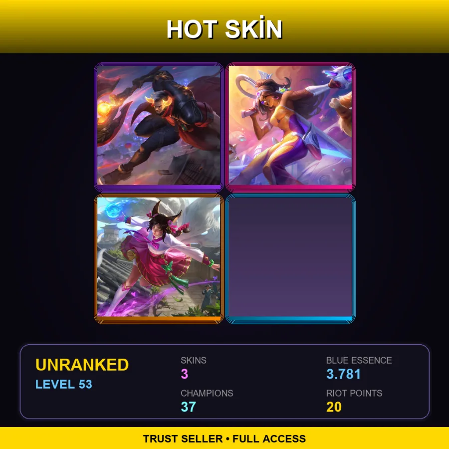 EUNE | Lv53 | Unranked | 3 Skin | 37 Champ — Space Groove Samira
