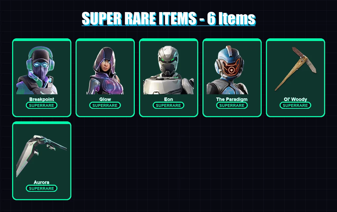 [SWITCH/XBOX/PSN/PC] | Breakpoint | Glow | Eon | The Paradigm | Ronin | 120 skin | 115 pickaxe | 86 emote | 93 glider | Lv1399