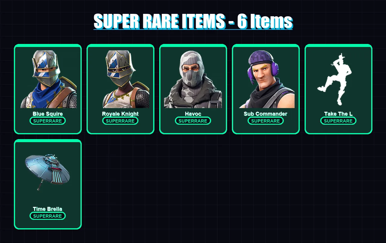 [PC/XBOX/PSN] | Blue Squire | Royale Knight | Havoc | Sub Commander | Dark Voyager | 9 skin | 13 pickaxe | 19 emote | 15 glider | Lv330