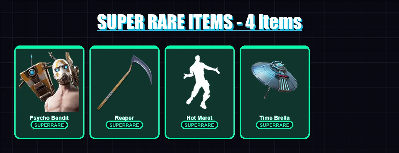 [PC/PSN] | Psycho Bandit | Predator | Spire Assassin | Raz | Fade | 195 skin | 228 pickaxe | 165 emote | 175 glider | Lv3094