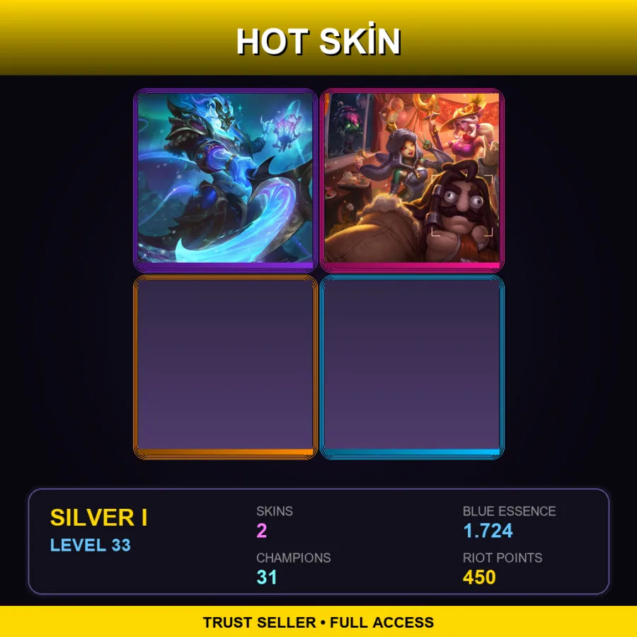 NA | Lv33 | Silver I | 2 Skin | 31 Champ