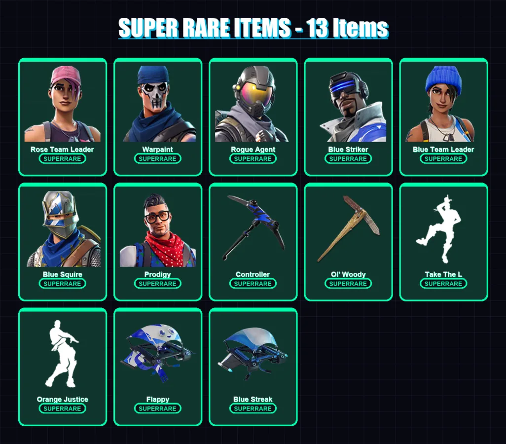 [SWITCH/XBOX/PSN/PC] | Rose Team Leader | Warpaint | Rogue Agent | 23 skin | Lv243