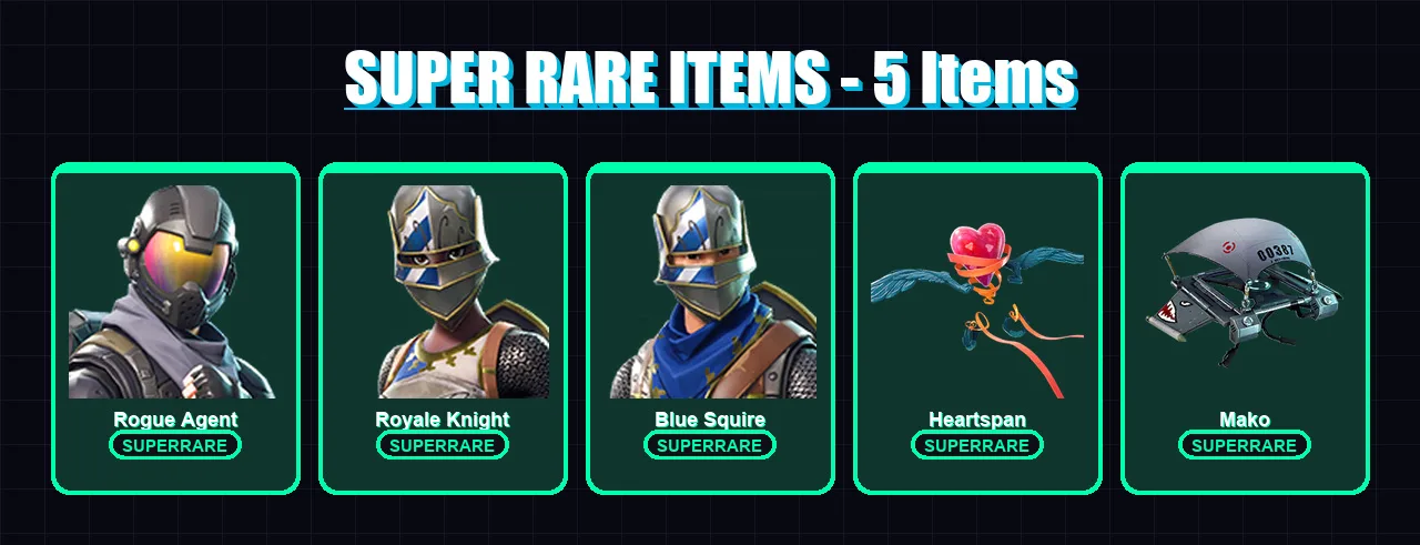 [PC/XBOX/PSN] | Rogue Agent | Royale Knight | Blue Squire | Hybrid | Blackheart | 12 skin | 10 pickaxe | 17 emote | 15 glider | Lv243 — Fortnite account