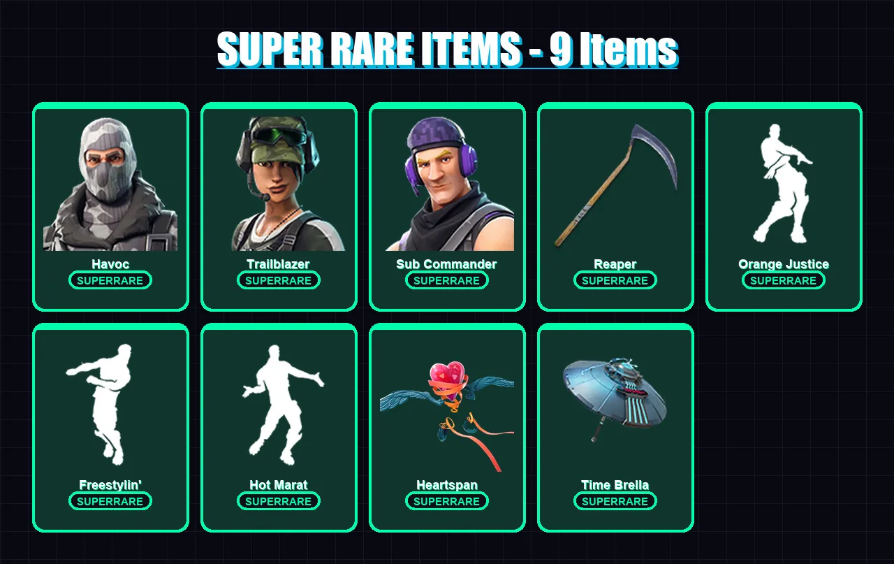 [PS4/PS5/XBOX/PC] | Havoc | Trailblazer | Sub Commander | Zenith | Vendetta | 44 skin | 50 pickaxe | 66 emote | 54 glider | Lv898