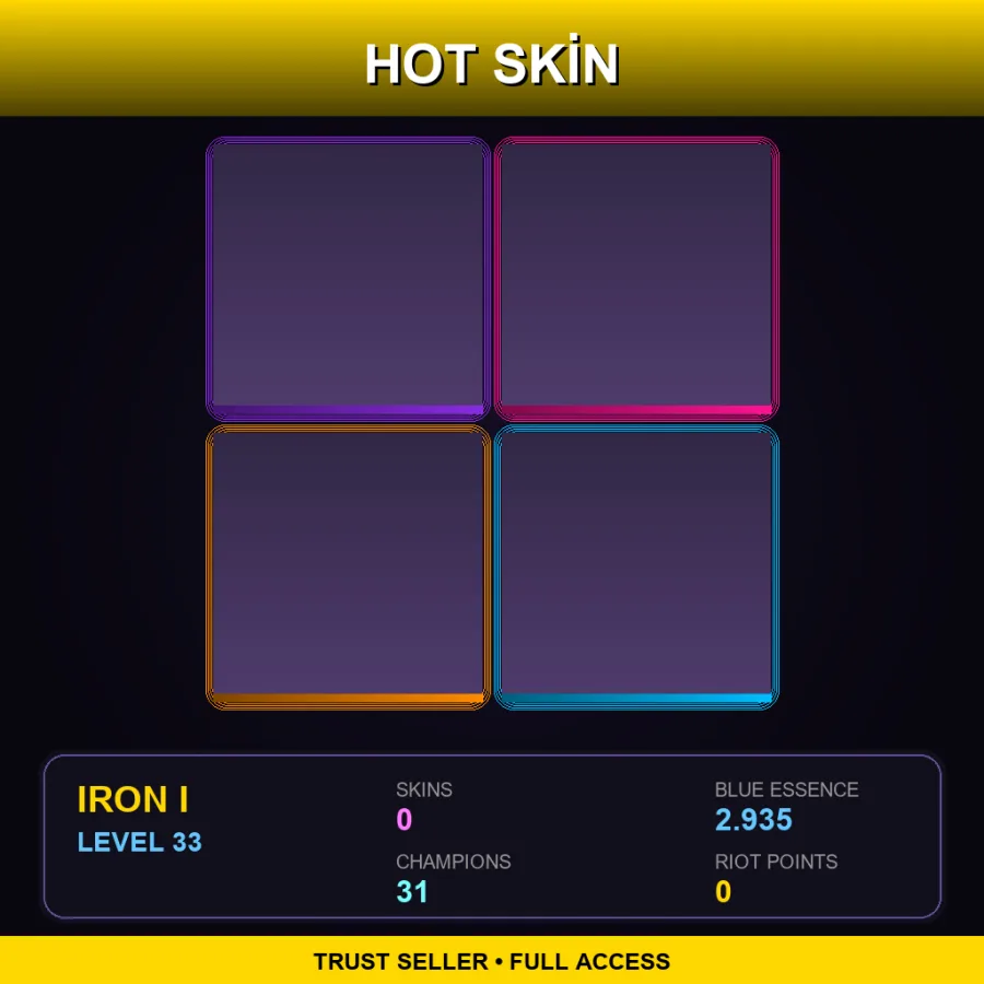 BR | Lv33 | Iron I | 0 Skin | 31 Champ