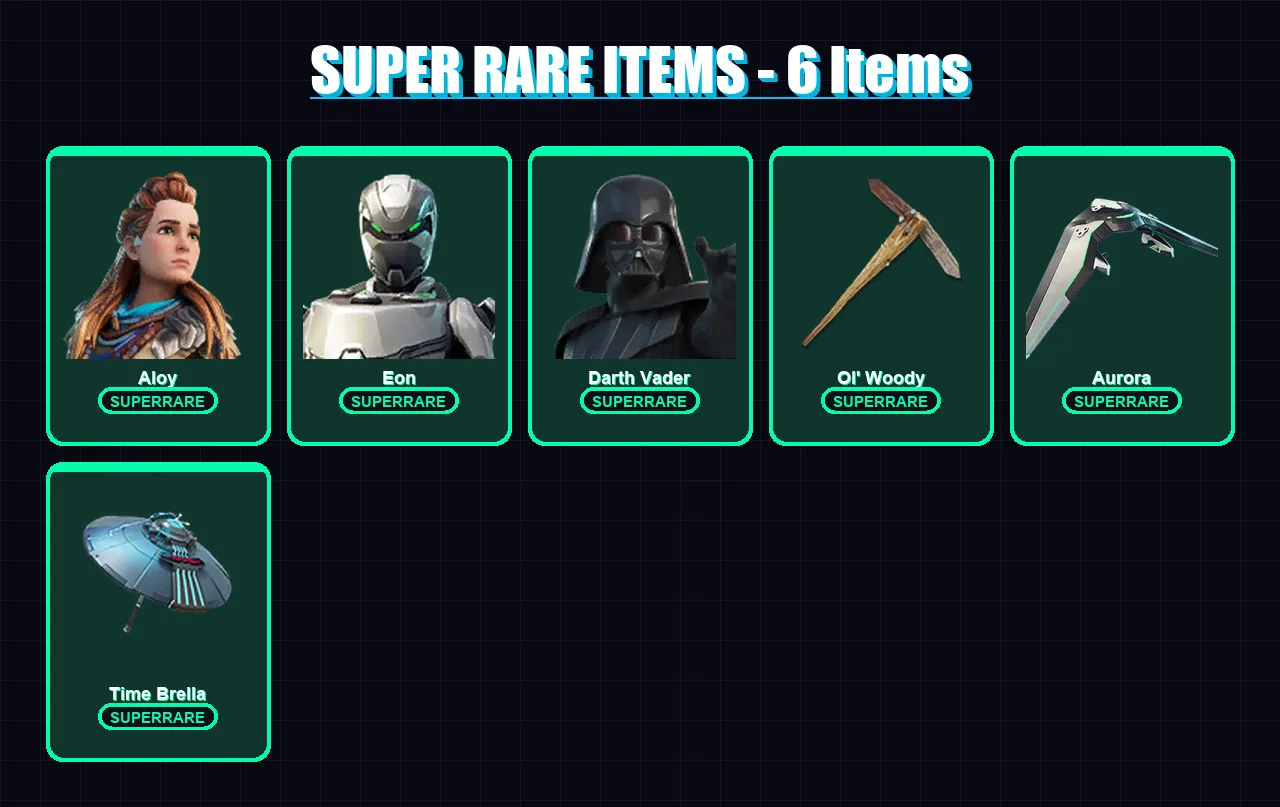 [PC/XBOX/PSN] | Aloy | Eon | Darth Vader | Ronin | Joey | 355 skin | 379 pickaxe | 296 emote | 257 glider | Lv4117 — Fortnite account