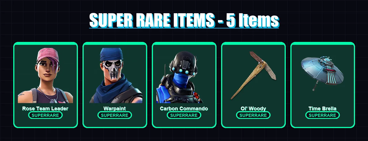 [PS4/PS5/XBOX/PC] | Rose Team Leader | Warpaint | Carbon Commando | Zenith | Hybrid | 140 skin | 139 pickaxe | 142 emote | 139 glider | Lv2057