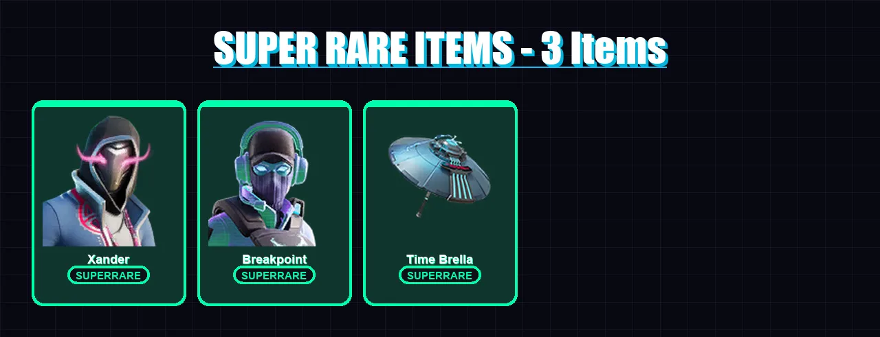 [PC/XBOX/PSN] | Xander | Breakpoint | The Cube Queen | Joey | Ronin | 65 skin | 88 pickaxe | 70 emote | 84 glider | Lv1720