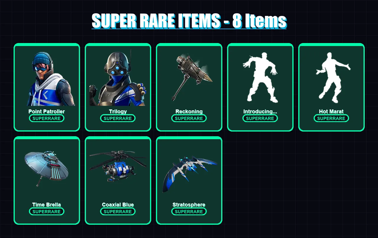 [PC/XBOX/PSN] | Point Patroller | Trilogy | Backlash | Eternal Knight | Enforcer | 81 skin | 133 pickaxe | 95 emote | 106 glider | Lv1385 — Fortnite account
