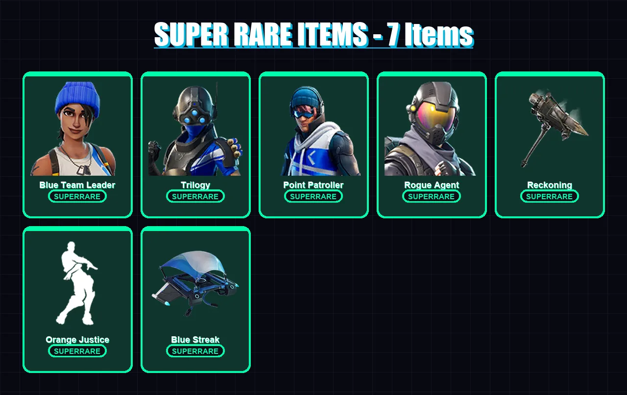 [PS4/PS5/XBOX/PC] | Blue Team Leader | Trilogy | Point Patroller | 45 skin | Lv692 — Fortnite account