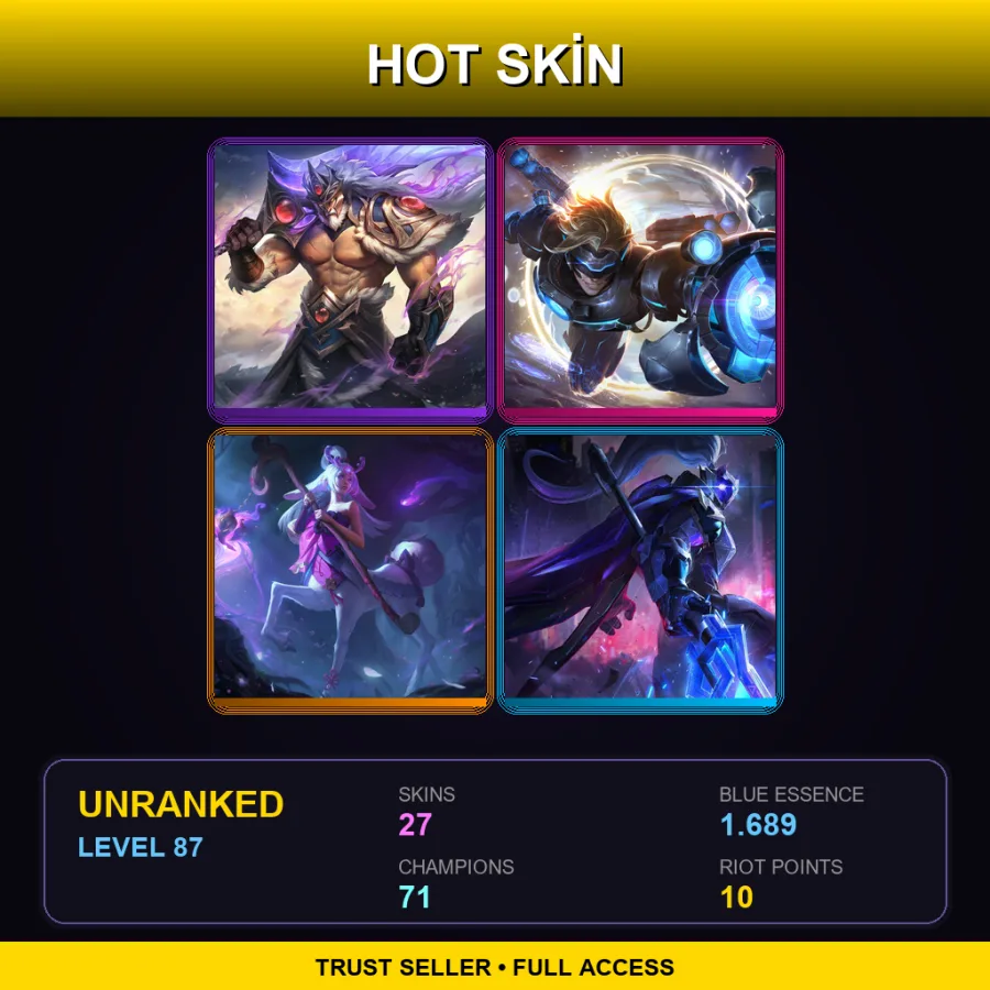 ME | Lv87 | Unranked | 27 Skin | 71 Champ — Spirit Blossom Lillia