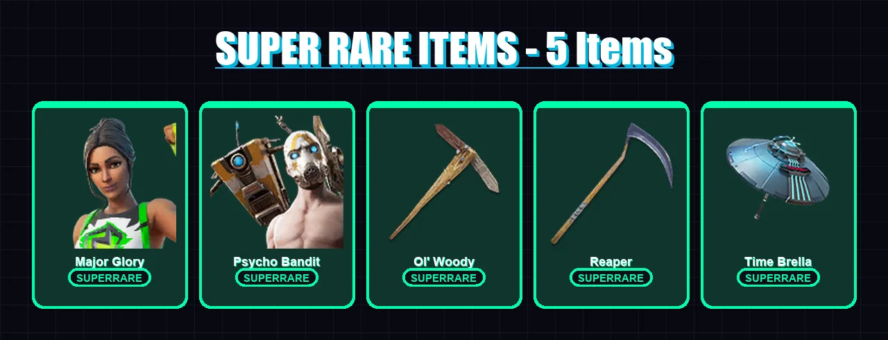 [PC] | Major Glory | Psycho Bandit | Driftwalker | The Origin | The Foundation | 328 skin | 342 pickaxe | 203 emote | 205 glider | Lv2581 — Fortnite account