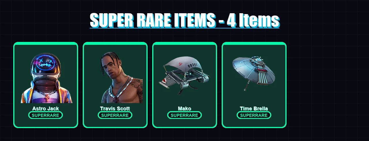 [PS4/PS5/PC] | Astro Jack | Travis Scott | Omegarok | Deadpool | The Imagined | 180 skin | 188 pickaxe | 146 emote | 120 glider | Lv1269