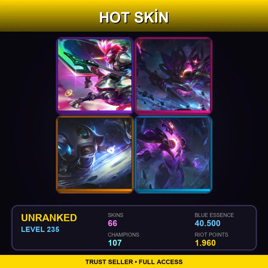 LAN | Lv235 | Unranked | 66 Skin | 107 Champ — Coin Emperor Tahm Kench